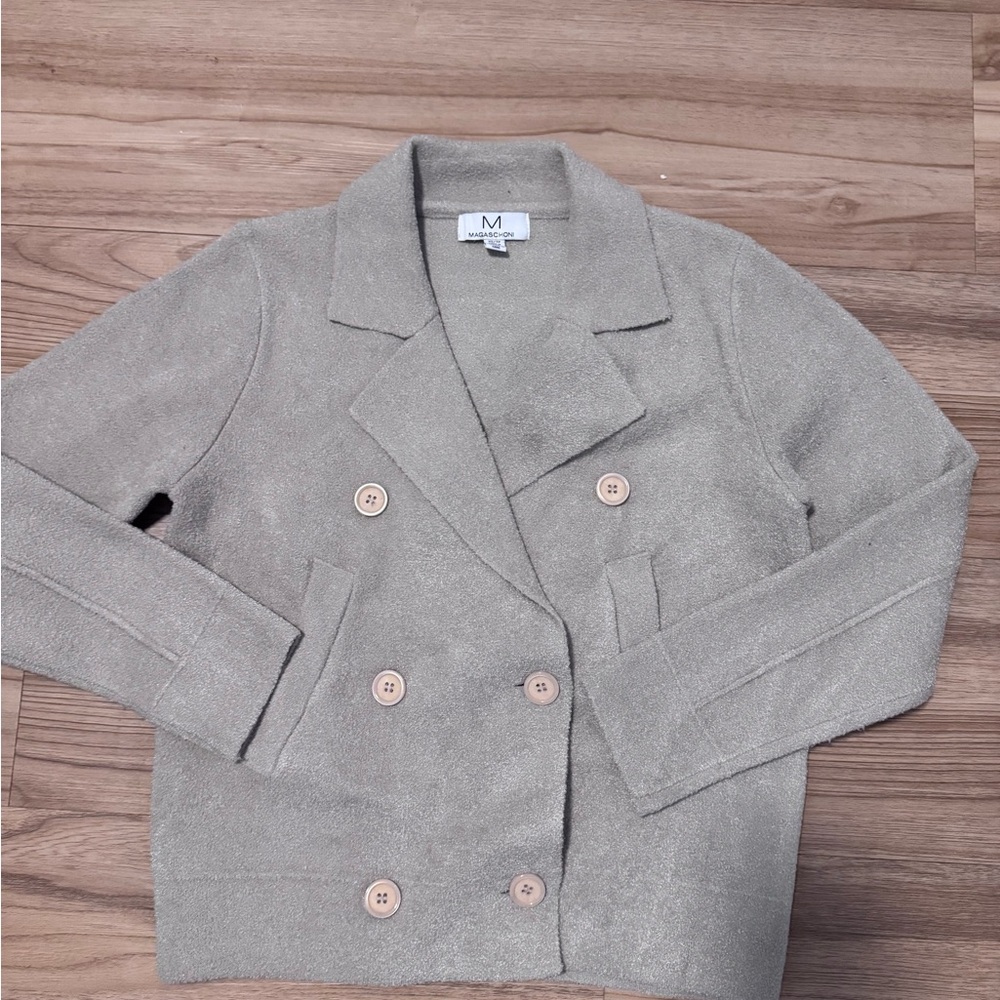 M MAGASCHONI
Textured Double Breasted Blazer